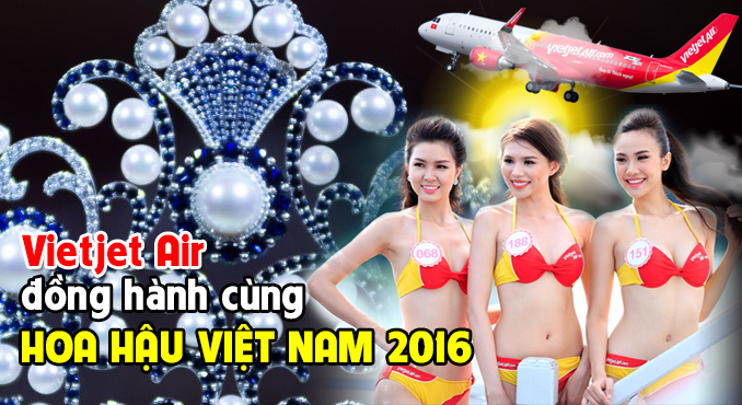 Bikini Vietjet tôn vinh nét đẹp Hoa hậu Việt Nam 2016