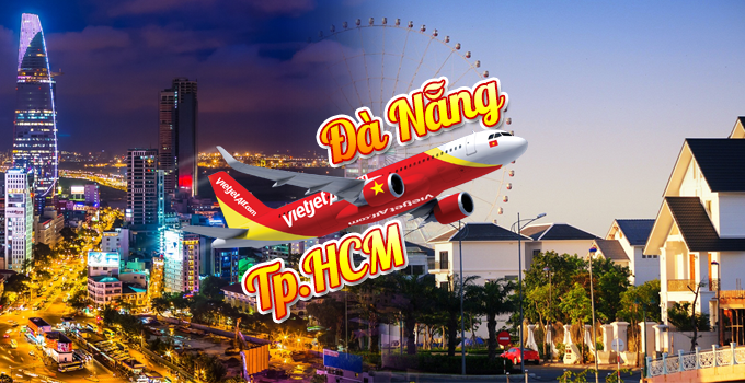 Vé máy bay Tp.HCM – Đà Nẵng Vietjet