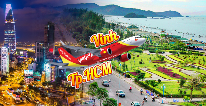 Vé máy bay Tp.HCM – Vinh Vietjet