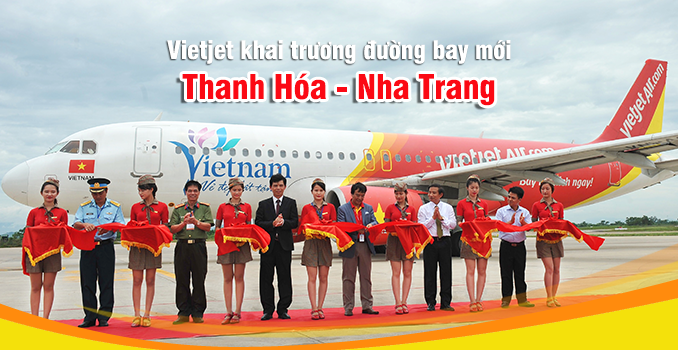 Vietjet Air khai trương đường bay Thanh Hóa – Nha Trang