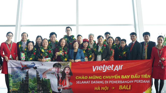 Vietjet chính thức khai trương đường bay thẳng Hà Nội – Bali