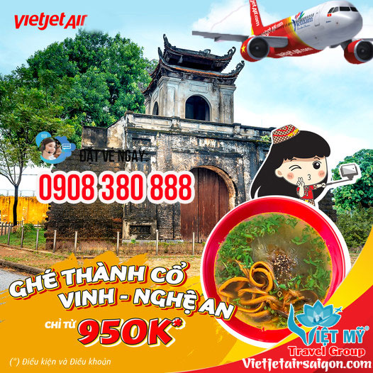 Về thăm phố Vinh cùng Vietjet - vé bay chỉ từ 950k/chặng