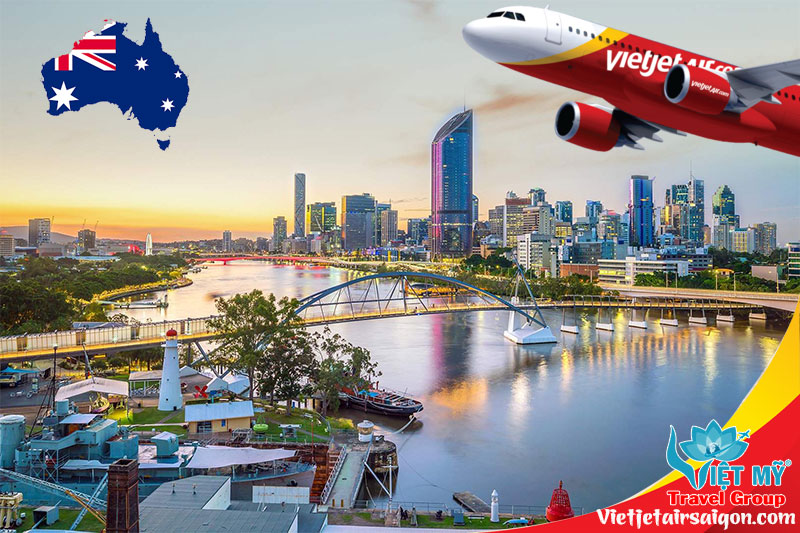 Vietjet mở bán đường bay Brisbane - 7 ngày tặng vé 0Đ
