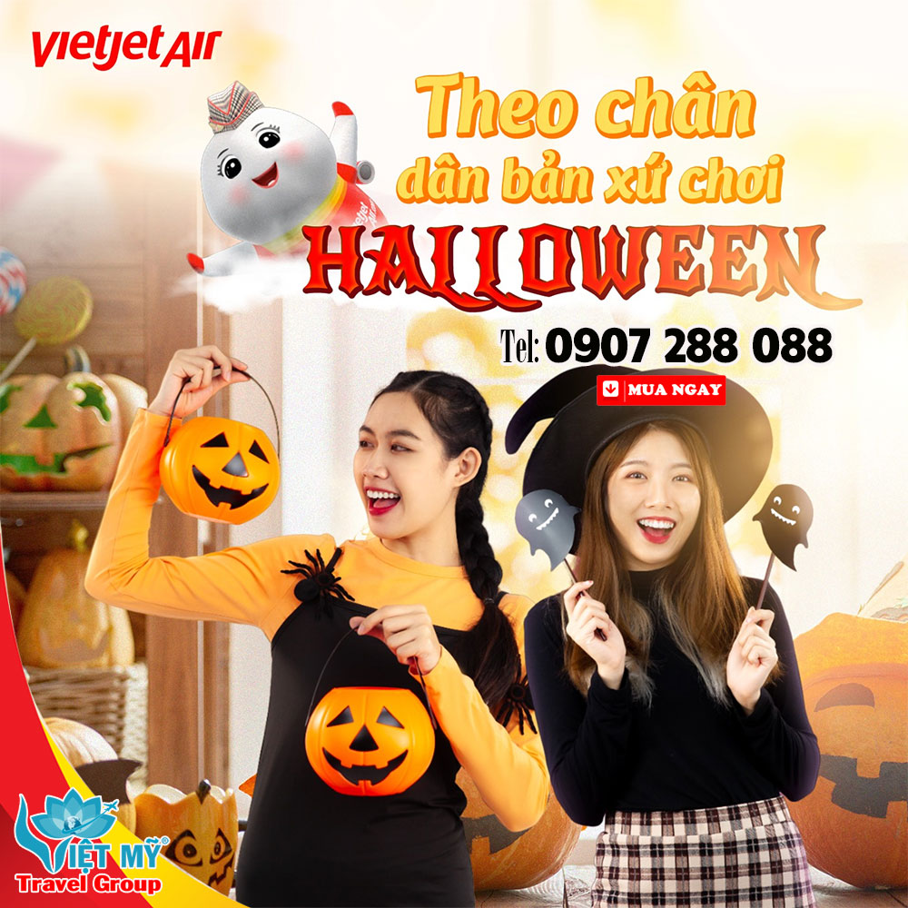 Khám phá Halloween cùng Vietjet - Bay Châu Á từ 210K