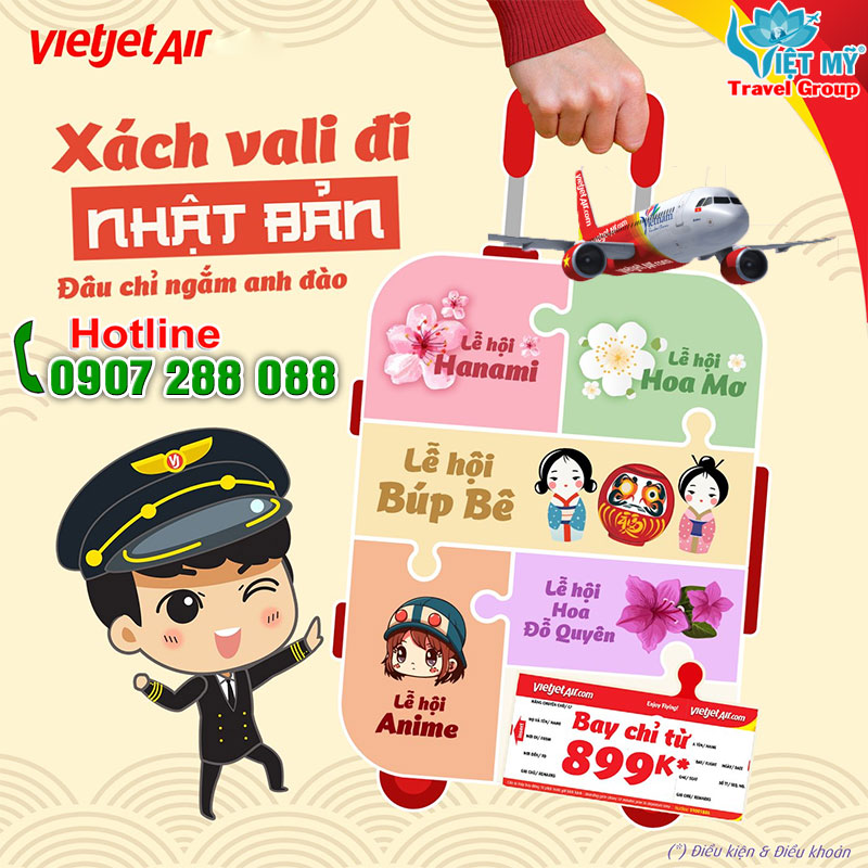 Săn SALE vé bay từ 899K Vietjet - Khám phá các lễ hội tại Nhật Bản